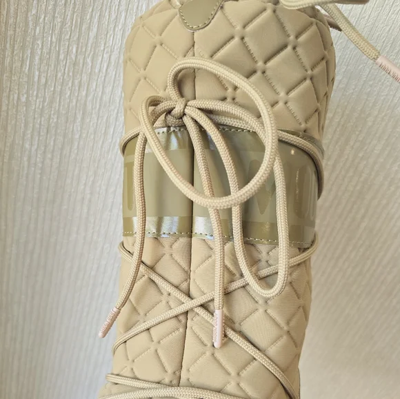 Moon Boot Tall Icon Quilt Boot Caramel Moon Boot Quilted Snow Boot - Picture 15 of 17